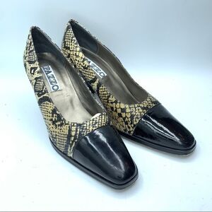 Pazzo Black Multi vintage Pumps